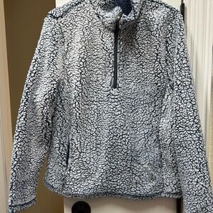 Women's Sherpa Fleece Jacket - Gray